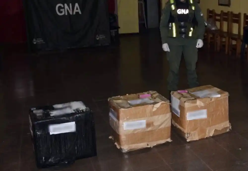 Los detienen en el correo al retirar encomienda con 45 kilos de droga