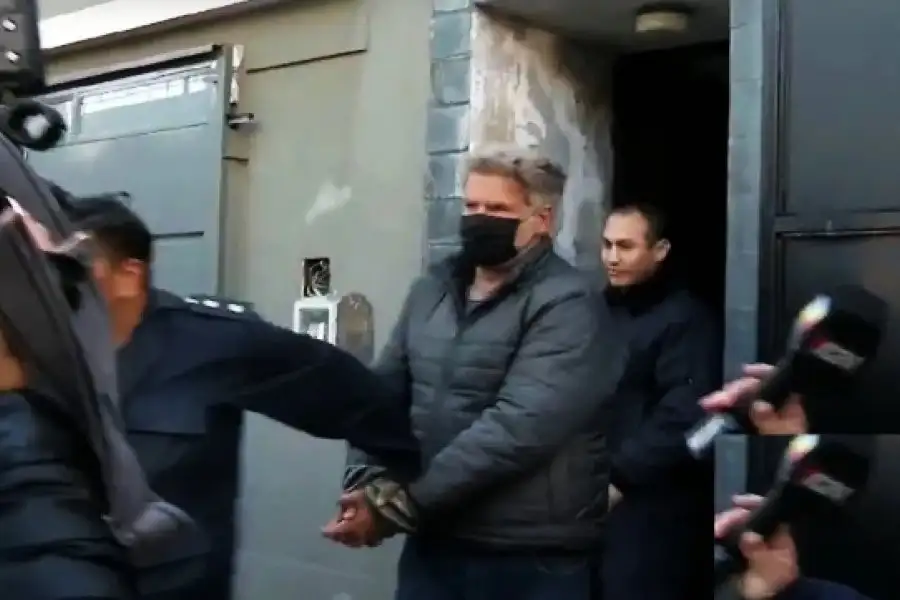 Marcelo Medina, en el momento de ser detenido