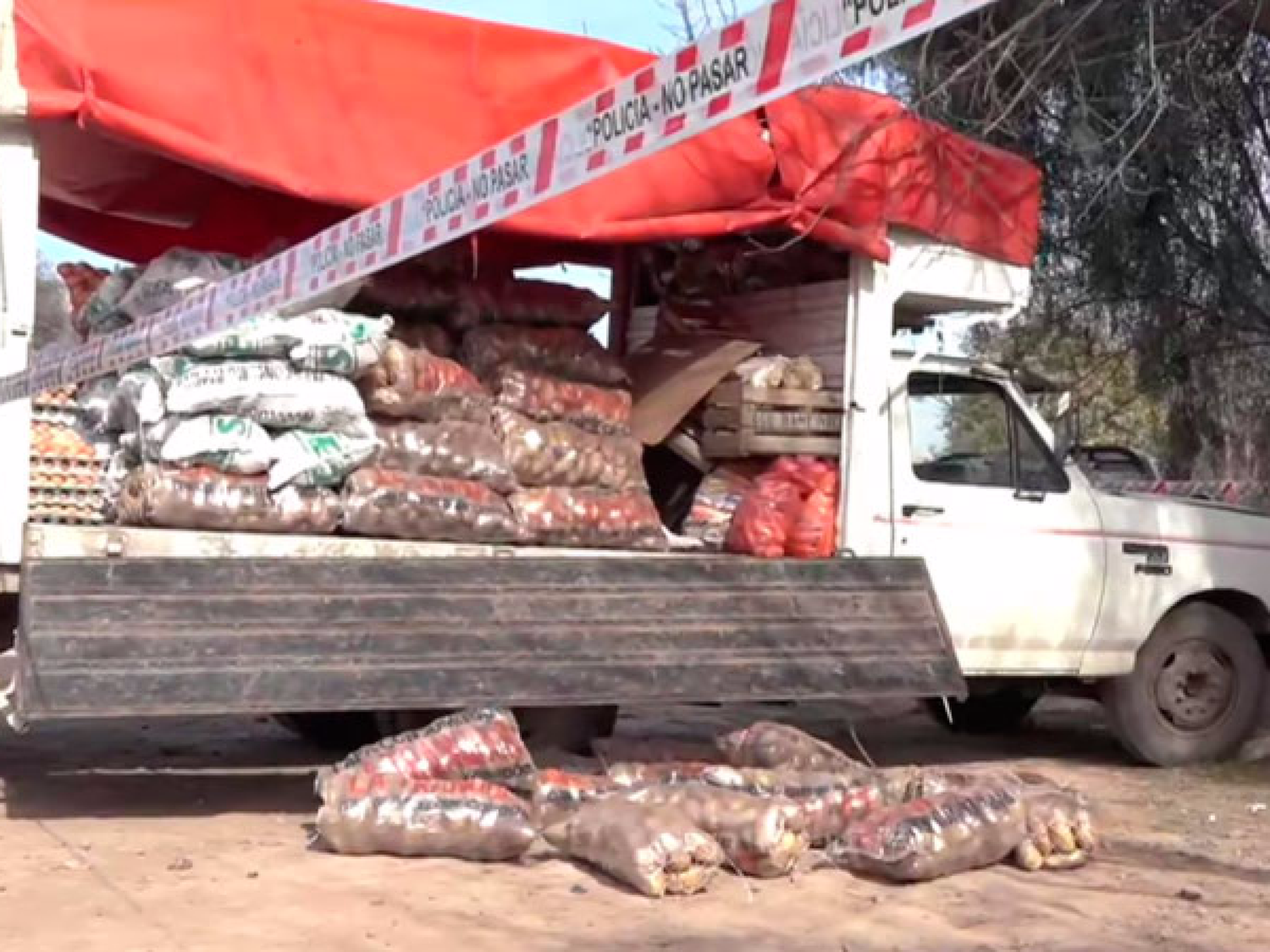 Córdoba: murió un comerciante aplastado por 10 bolsas de papas