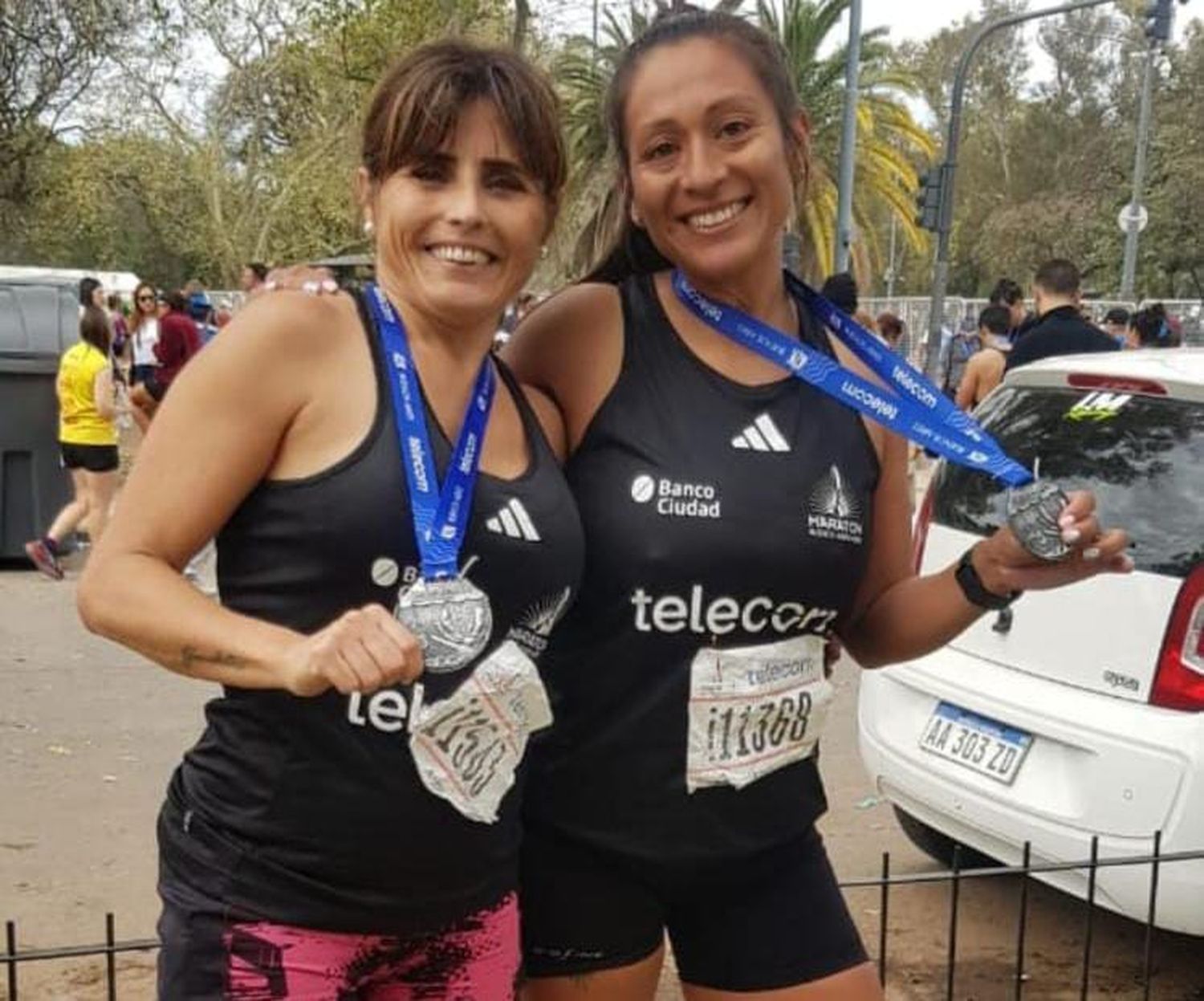 Myrian Esterlich y Liliana Reynaga corrieron la Maratón de 42k de Buenos Aires