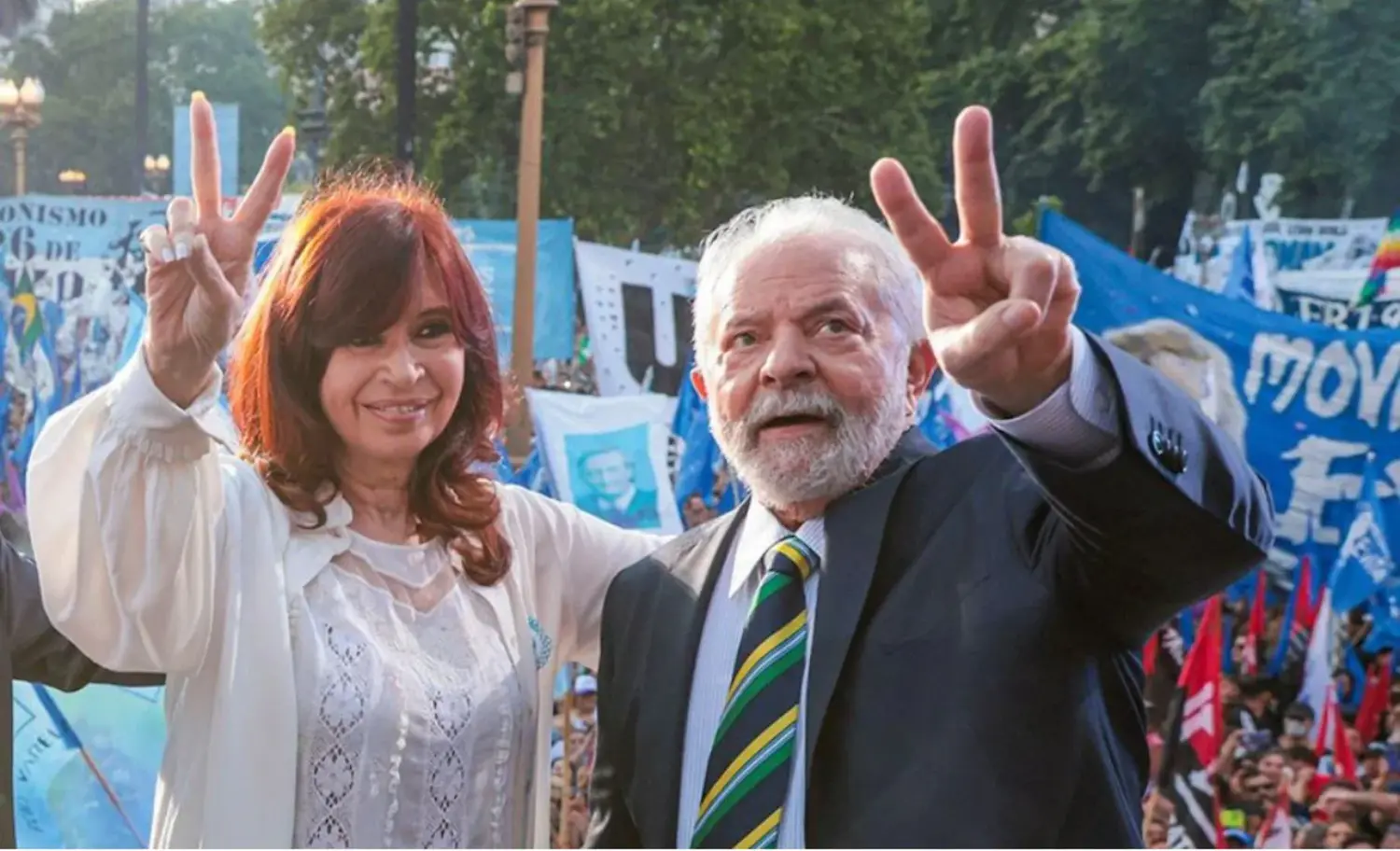El peronismo festejó la victoria de Lula en Brasil.