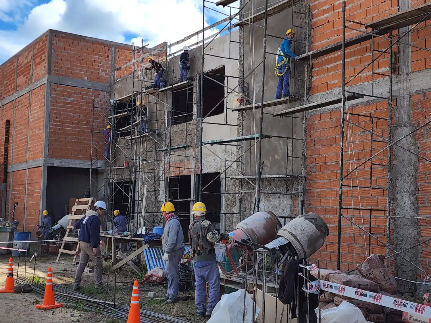 Avanza la obra de construcción del edificio de la Escuela Técnica N°3