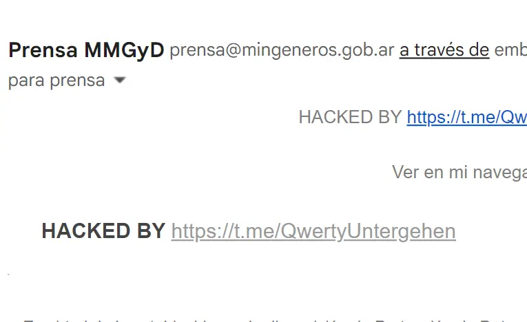 Hackearon al ministerio de Mujeres de la Nación