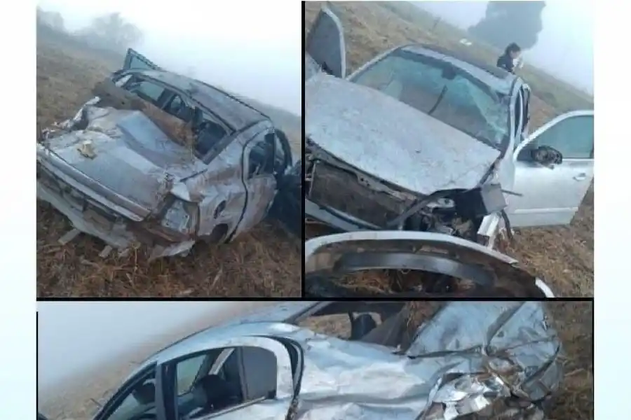 Ruta 70: tres jóvenes heridos a la salida de un boliche tras volcar el auto en el que viajaban