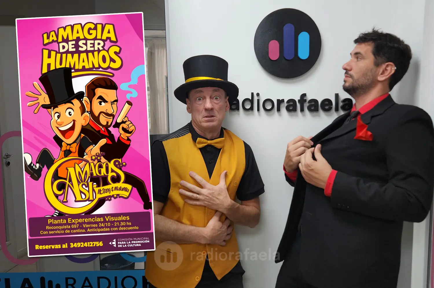 Casi Magos: este viernes dos rafaelinos convertirán la emociones en ilusión para toda la familia