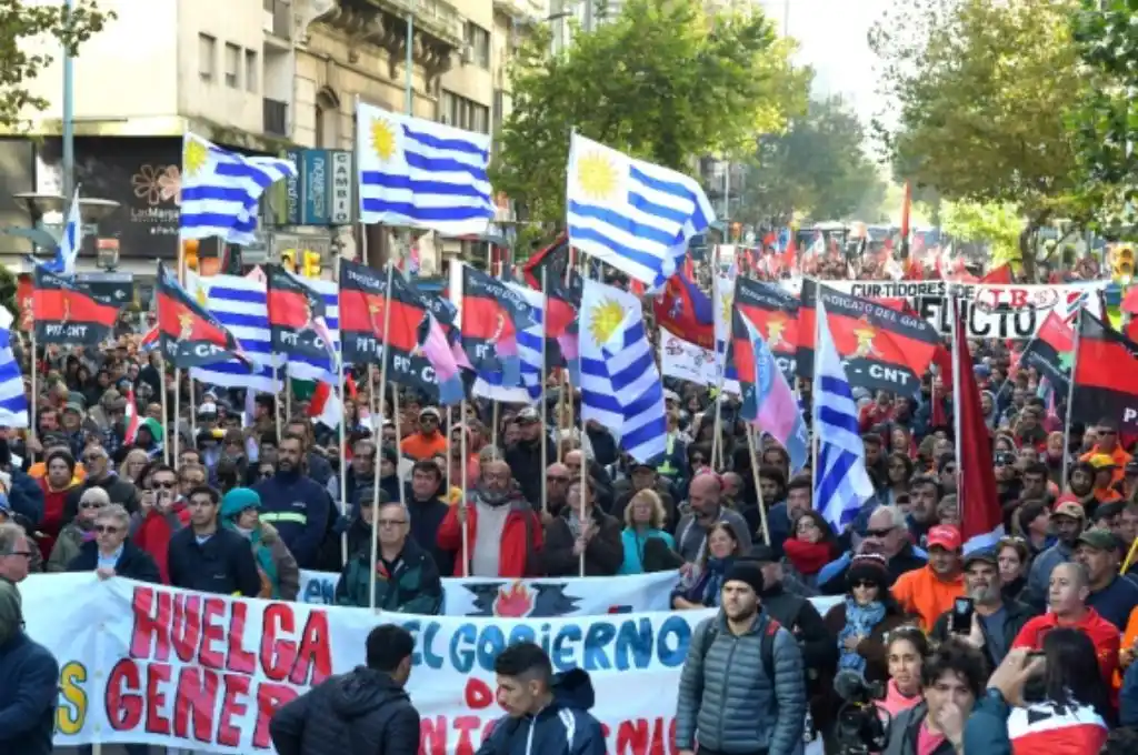 Paro general en Uruguay: reclaman trabajo y aumento salarial