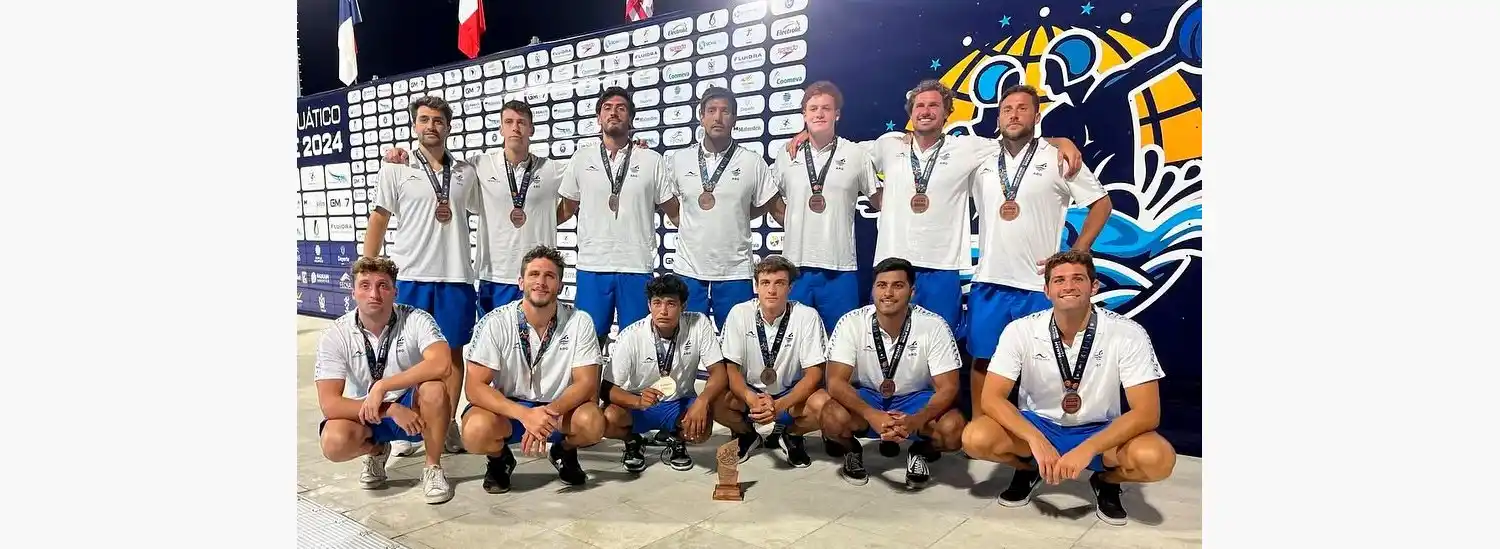 El equipo argentino que logró el bronce panamericano en Colombia.