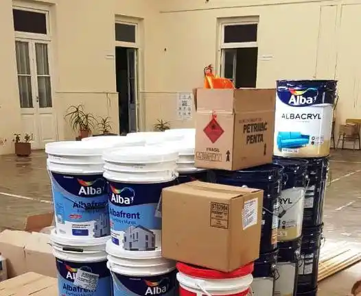 El Consejo Escolar recibió pintura para efectuar mejoras en escuelas