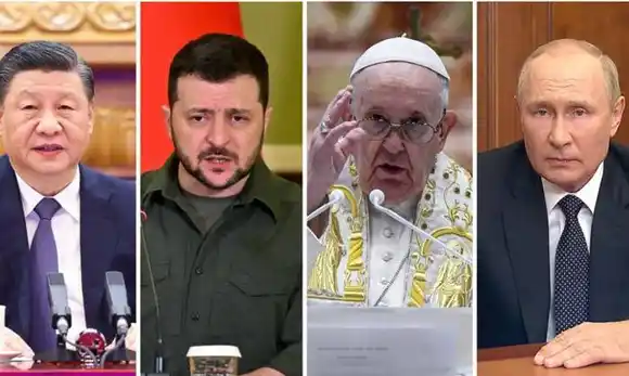 Zelenski y Putin abren la posibilidad de diálogos  bilaterales con Xi Jinping y Francisco