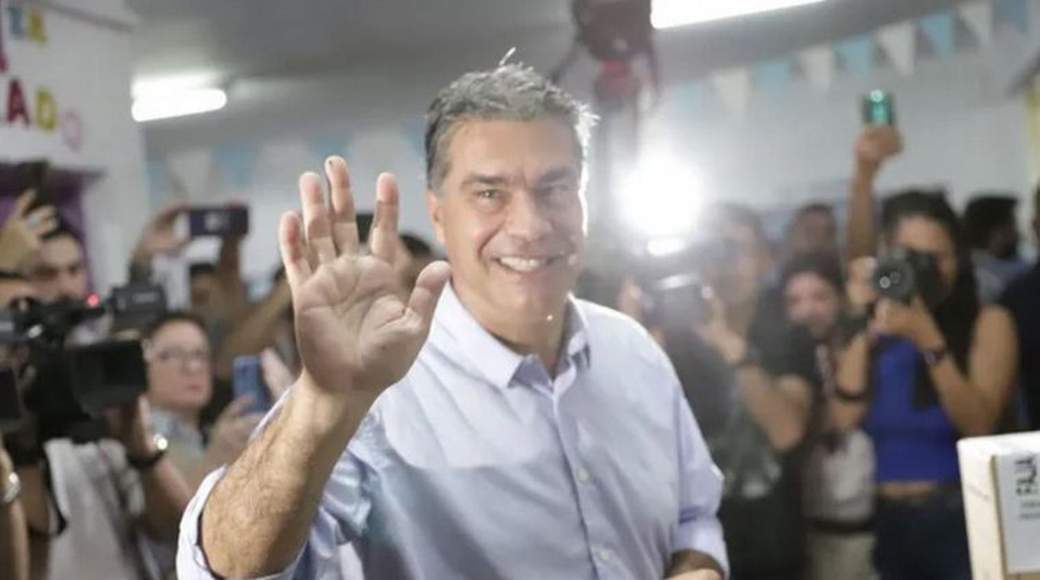 El candidato Jorge Capitanich ya emitió su voto