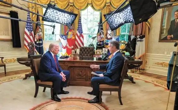 Trump durante la entrevista de ABC News. (Foto: Redes)