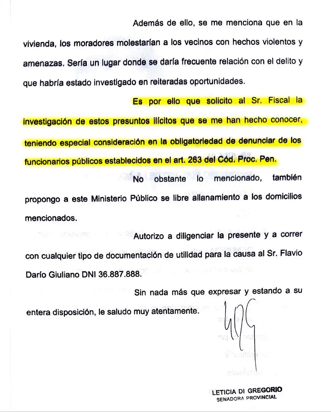 DENUNCIA DI GREGORIO 2