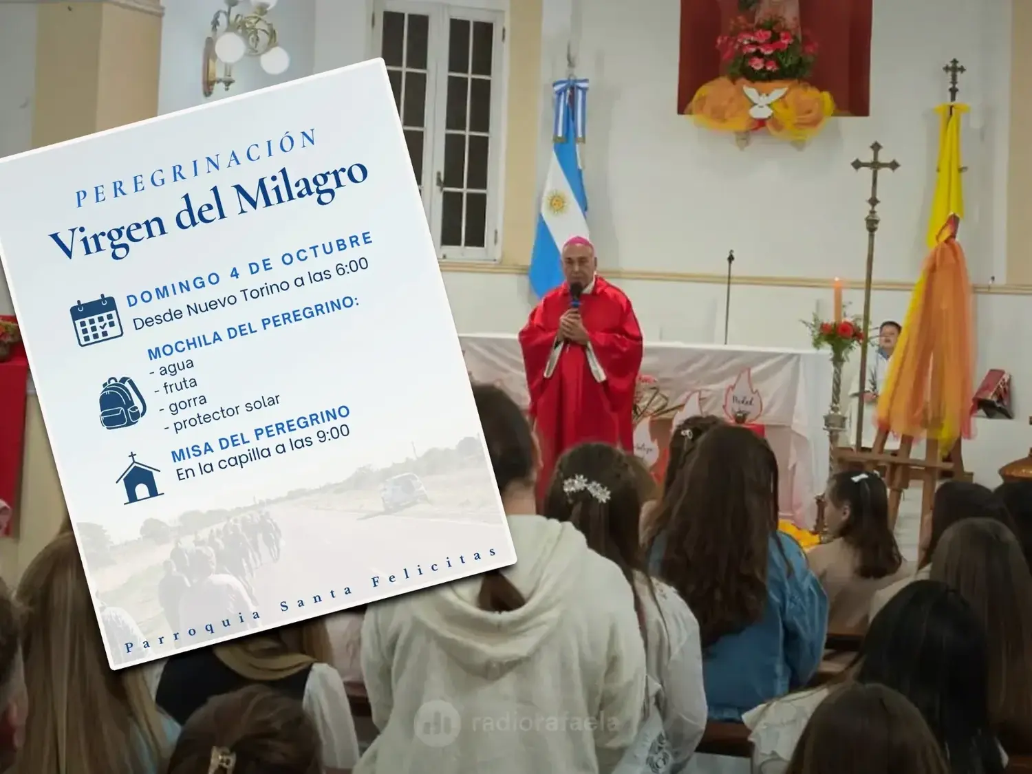 Padre Adrián Gutiérrez, administrador parroquial, Parroquia Santa Felicitas | Felicia se prepara para la Fiesta de la Virgen del Milagro