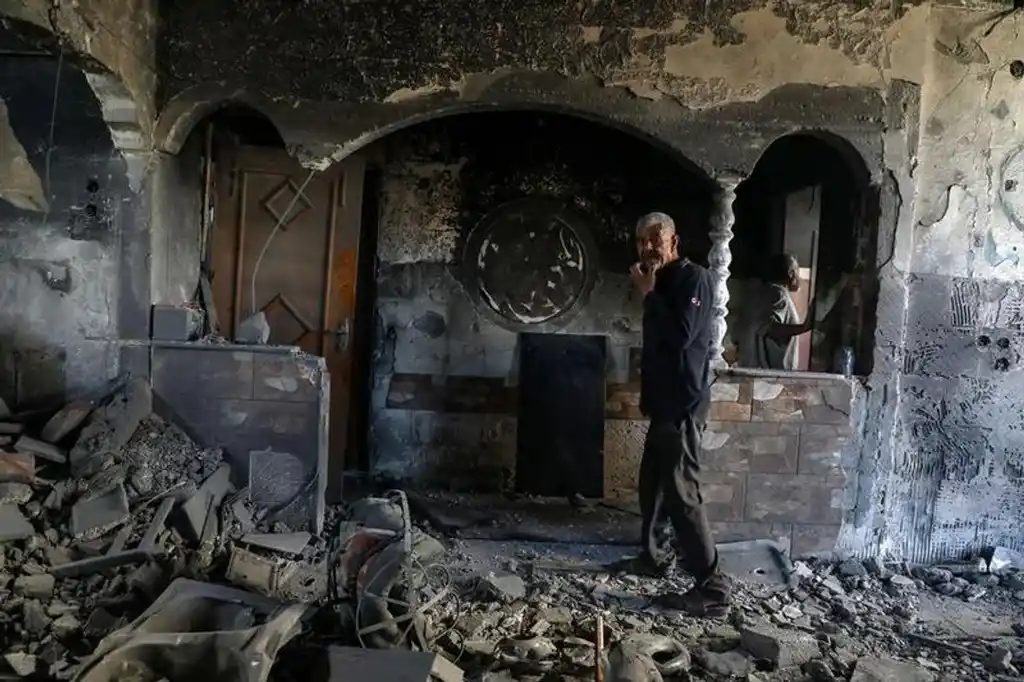 Una casa destruida en Gaza