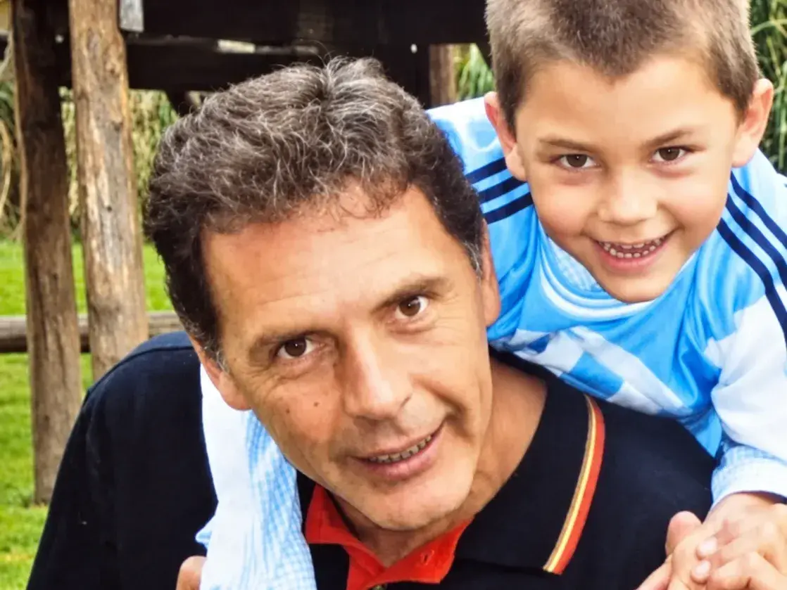 Una de las imágenes que compartió Ignacio Russo junto a su padre.