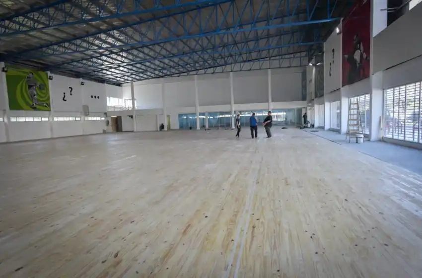 Avanza la obra en el Polideportivo Centenario