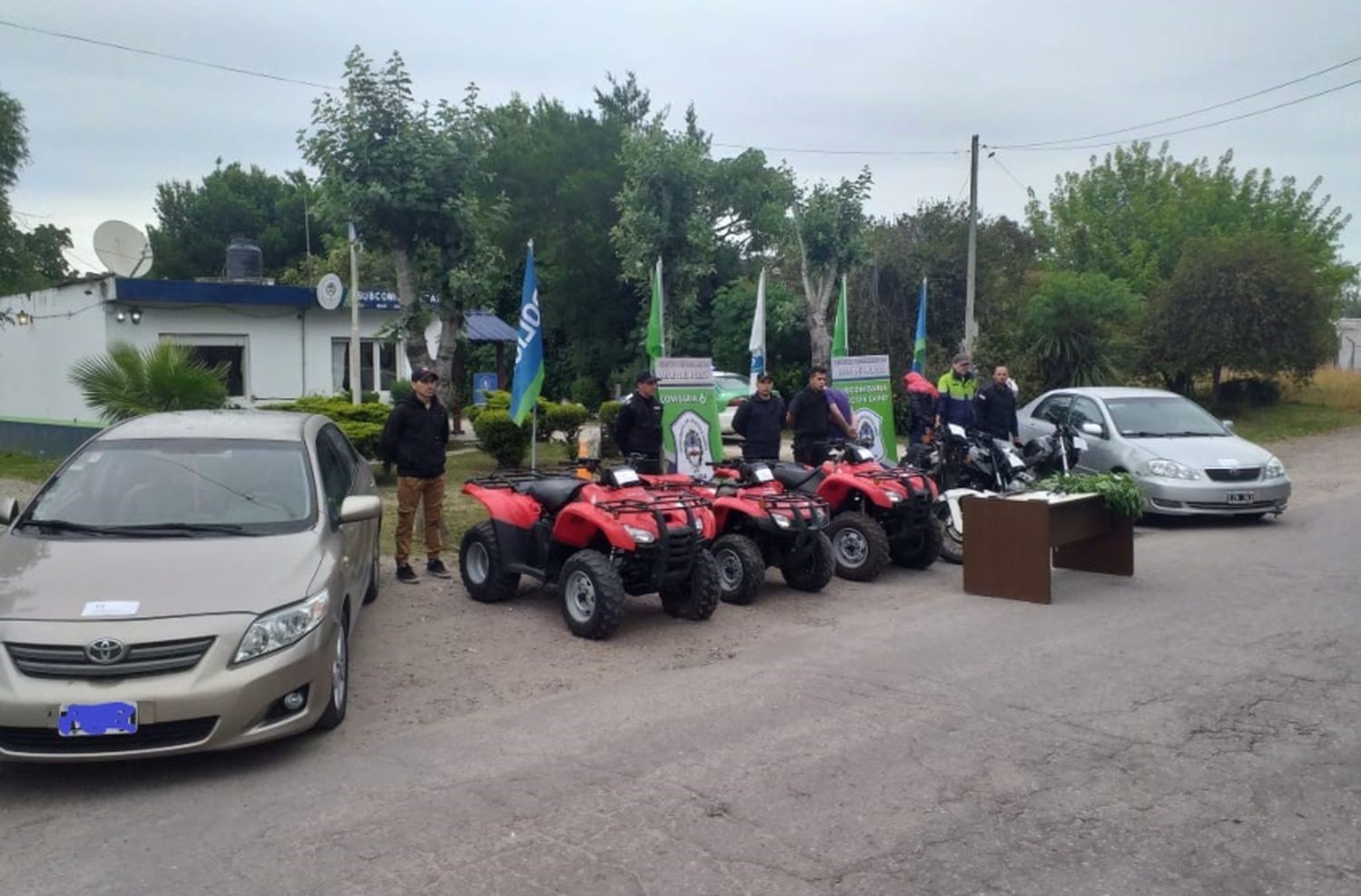 Cayó una banda que robaba vehículos: tenían autos, motos y cuatriciclos