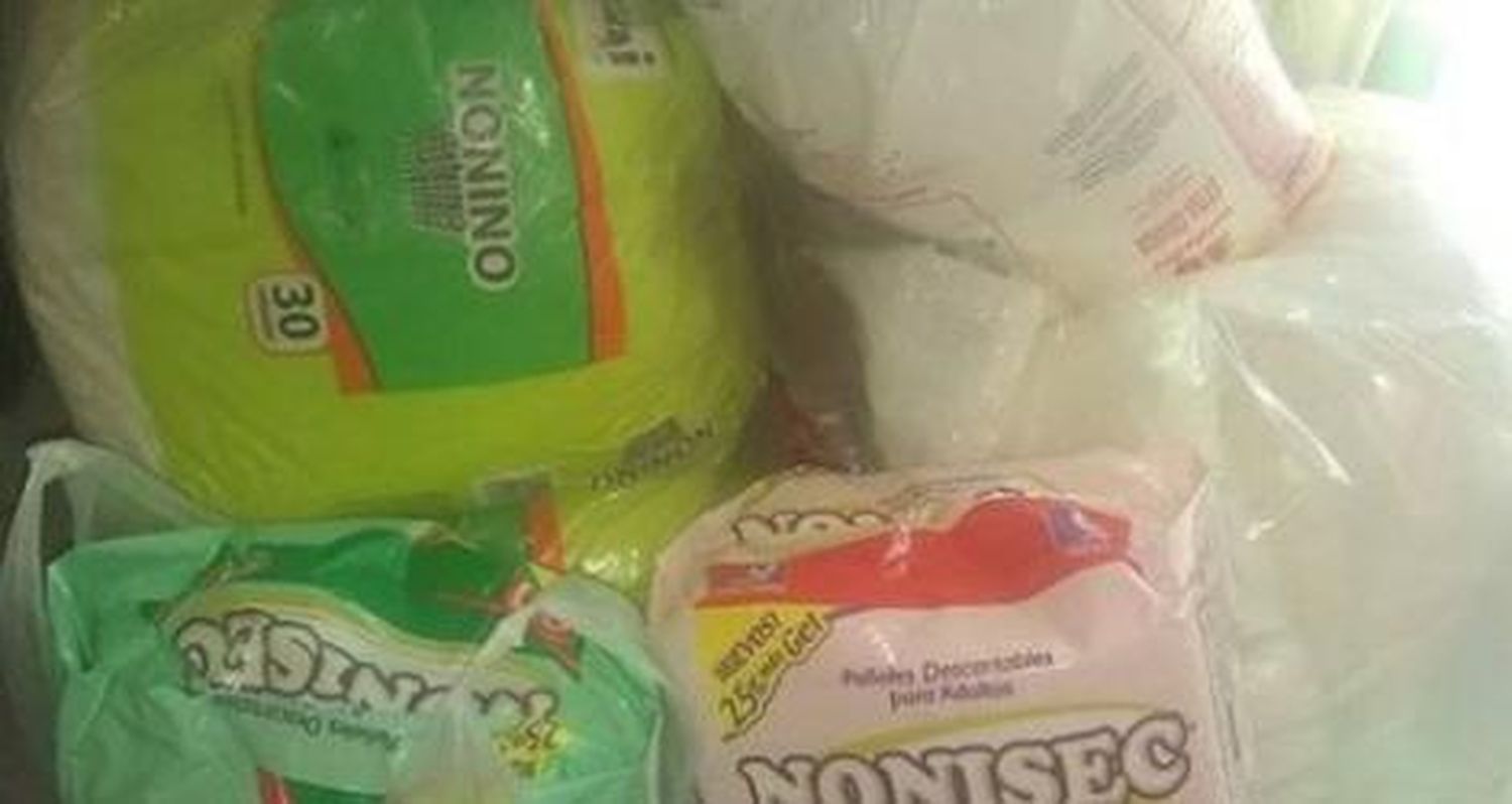 Agradecidos por los pañales para Antonio
