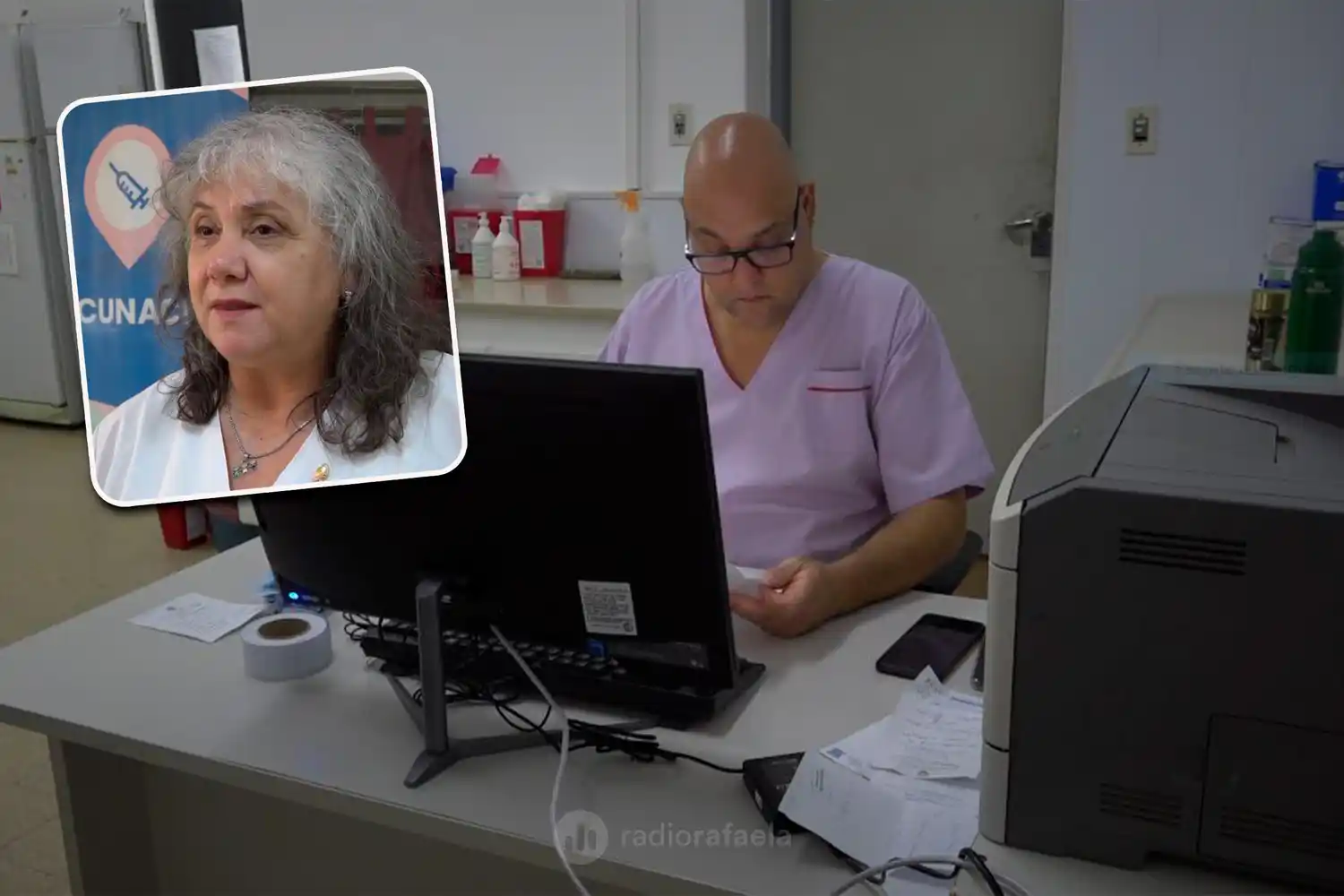 Stella Bonamino, coordinadora del vacunatorio | El Vacunatorio del Hospital ya funciona en el hall del Anexo Ambulatorio y comenzó la vacunación contra la gripe en la ciudad de Rafaela