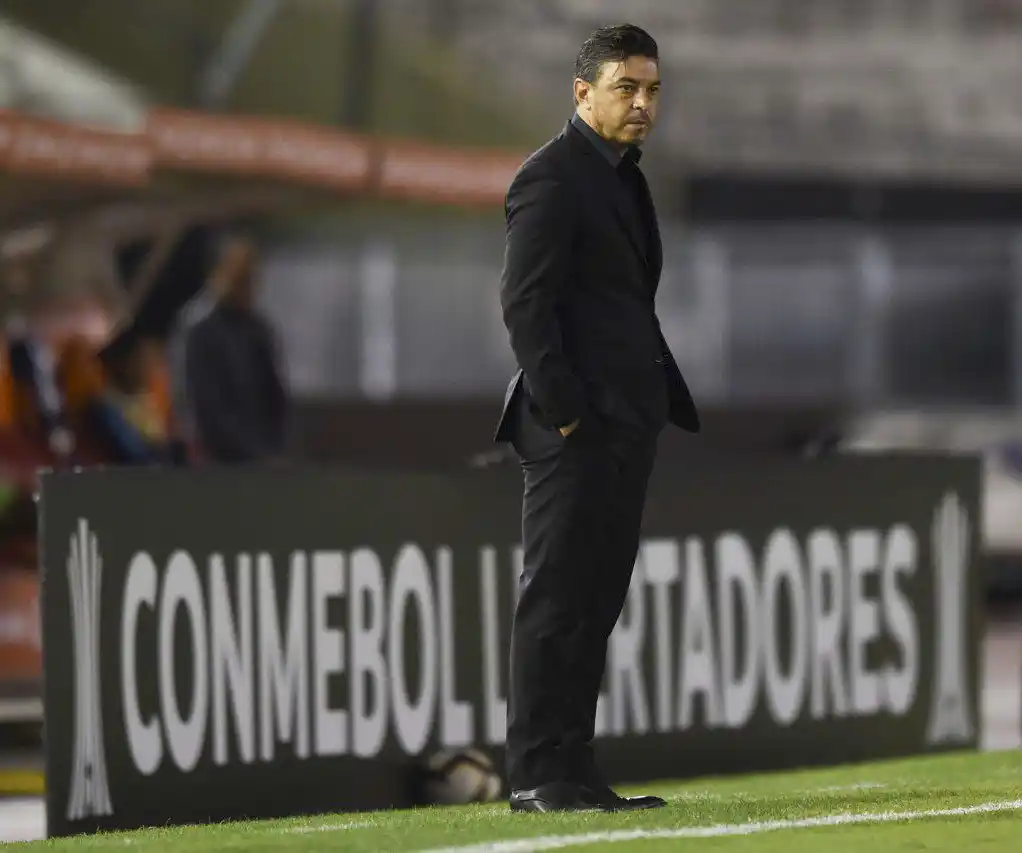 Gallardo cumple cinco años como DT de River