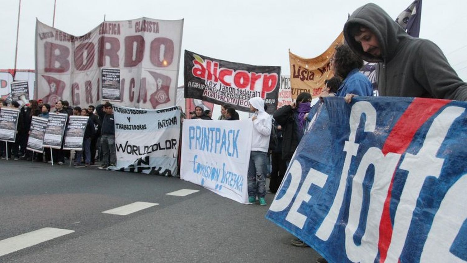 Paro y cortes: La izquierda interrumpe los accesos a la Capital Federal
