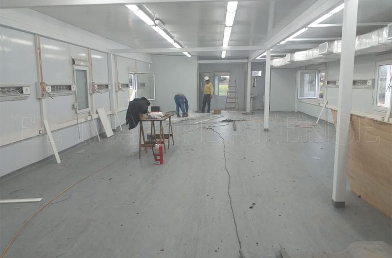 Mirá cómo está quedando por dentro el Hospital Modular