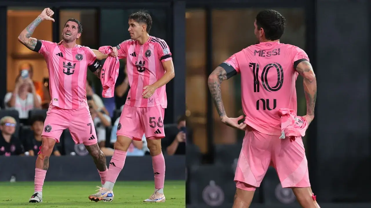 De Paul le dedicó su gol a Messi tras la muerte de su padre, en la derrota de Inter Miami