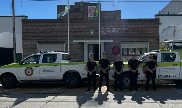 Bomberos viajaron a Bahía Blanca