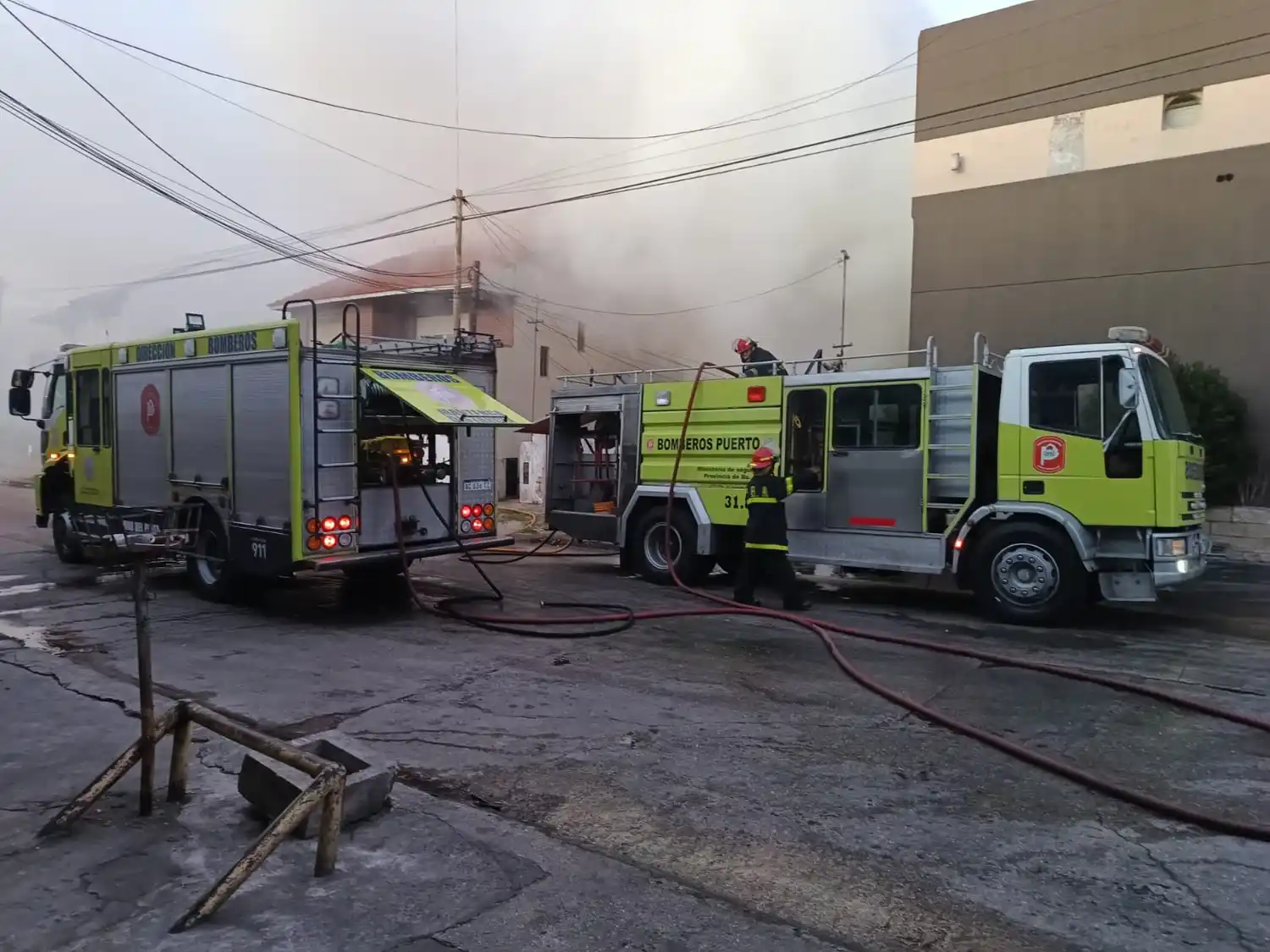 Se incendió una vivienda deshabitada en la zona del puerto