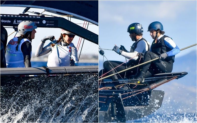 Eugenia Bosco y Dante Cittadini participan en la Youth Foiling Gold Cup en Italia