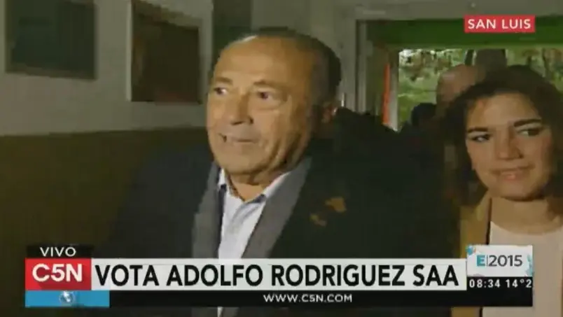 Elecciones 2015: Votó Rodríguez Saa en San Luis