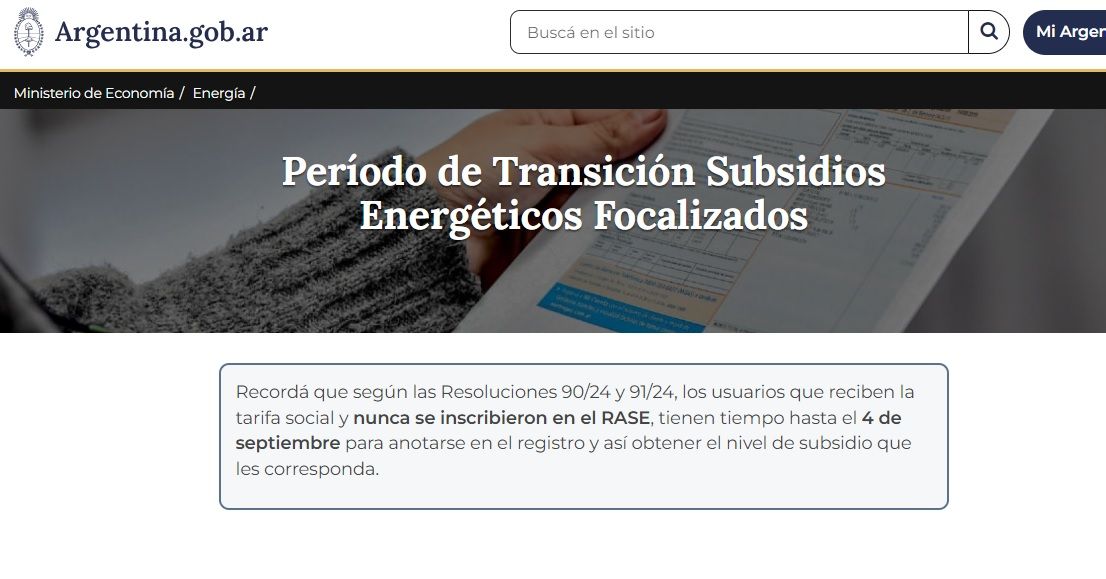 El 4 se septiembre finaliza el registro.
