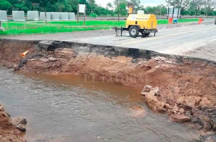 Todavía hay rutas anegadas por las intensas lluvias de esta semana