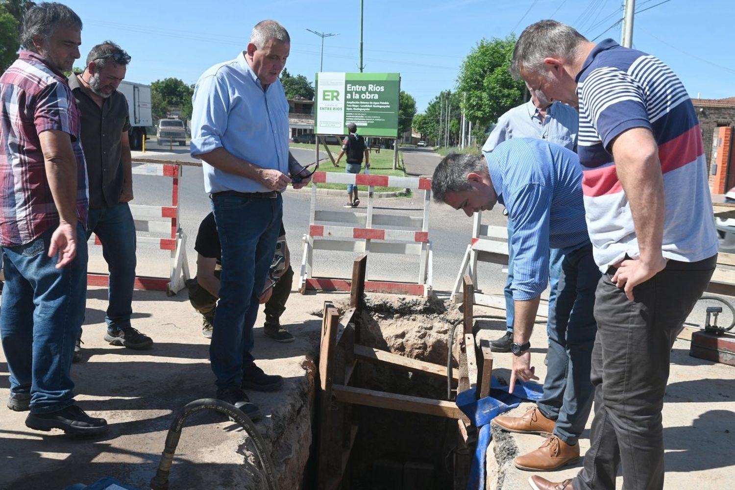 Se realizó la primera prueba en la obra de ampliación de agua potable para la zona sur