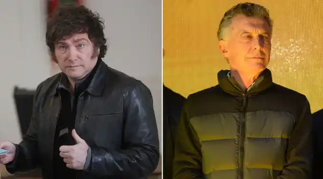 Javier Milei y Mauricio Macri