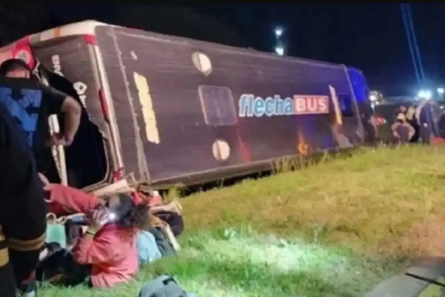 Viaje de egresados accidentado: volcó un micro con adolescentes y hay 9 heridos graves