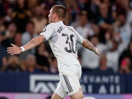 Así fue el primer gol de Mastantuono en el Real Madrid