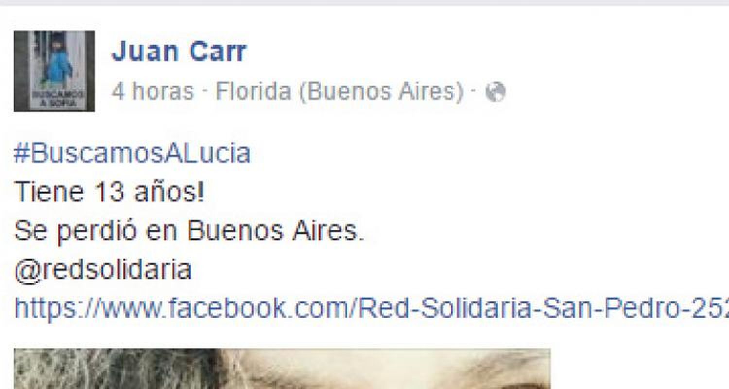 Red Solidaria buscaba a una chica “desaparecida en San Pedro”, aunque no hay denuncia y sospechan de una broma