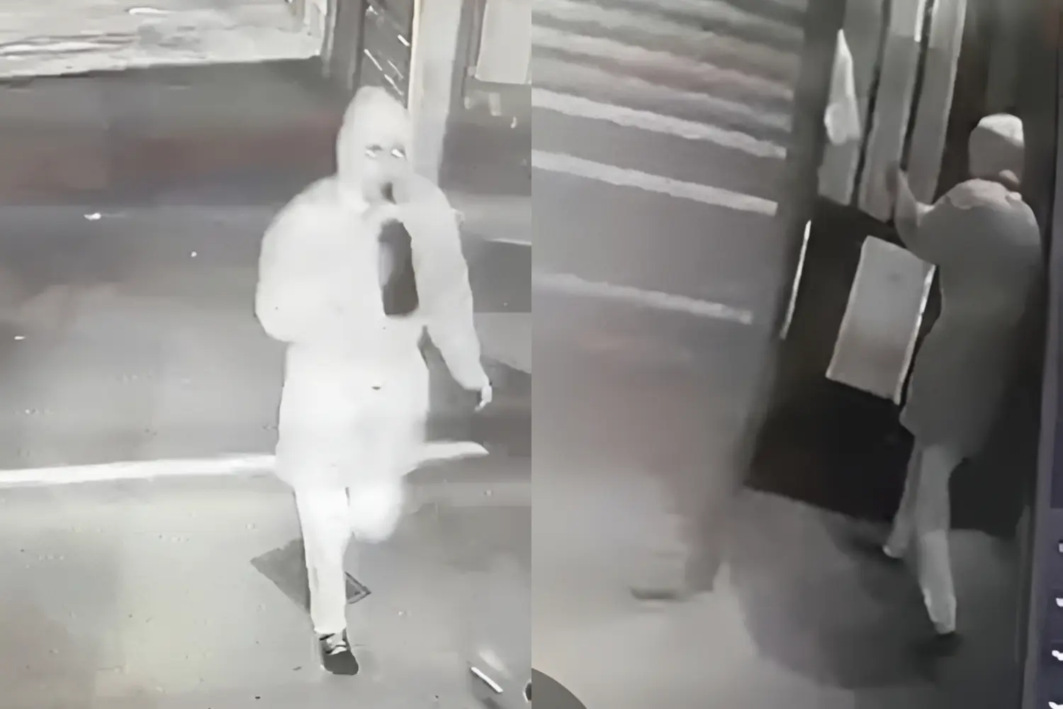 El delincuente quedó registrado por las cámaras de seguridad.
