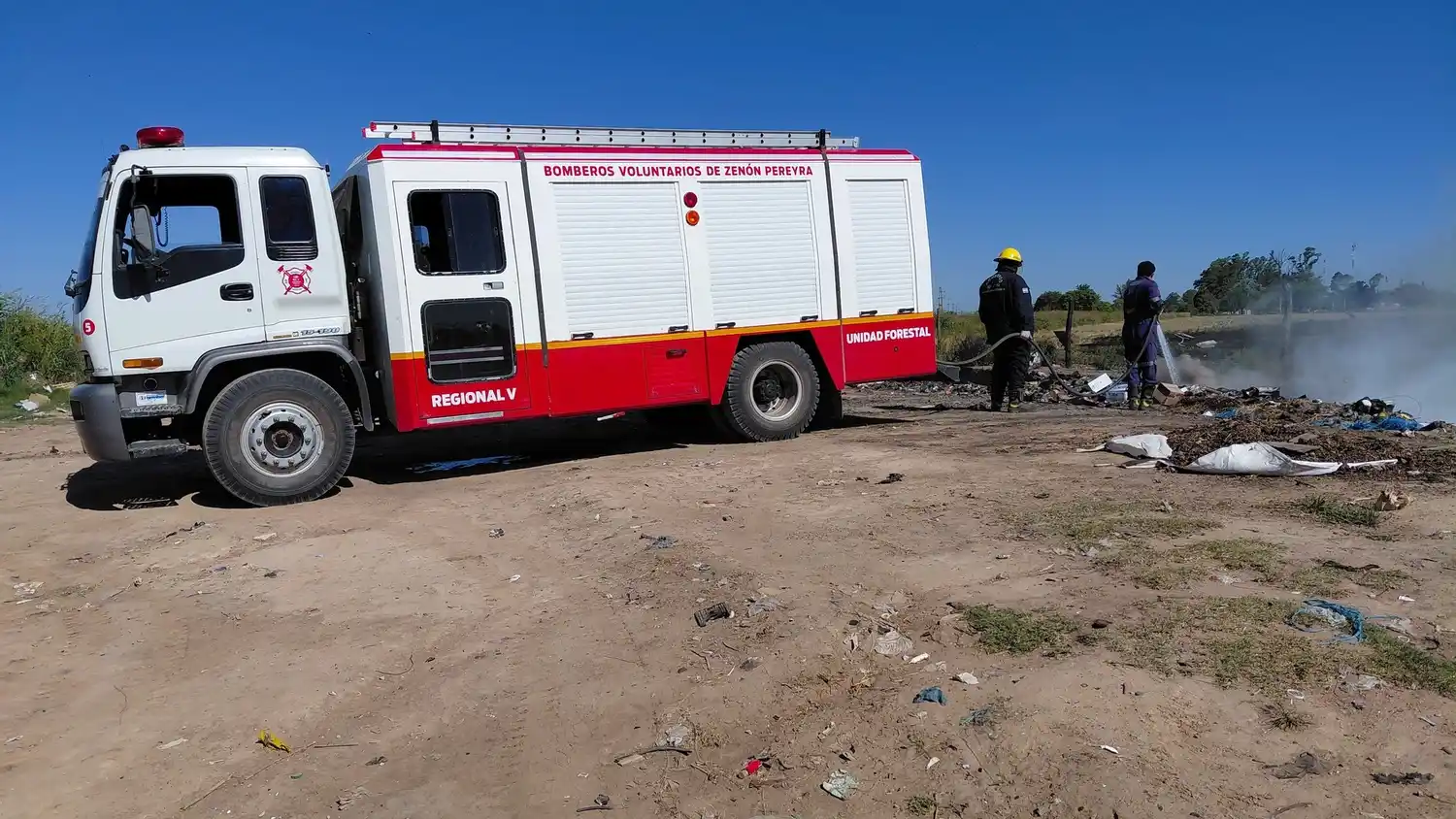 Credito: Bomberos Voluntarios de Zenon Pereyra