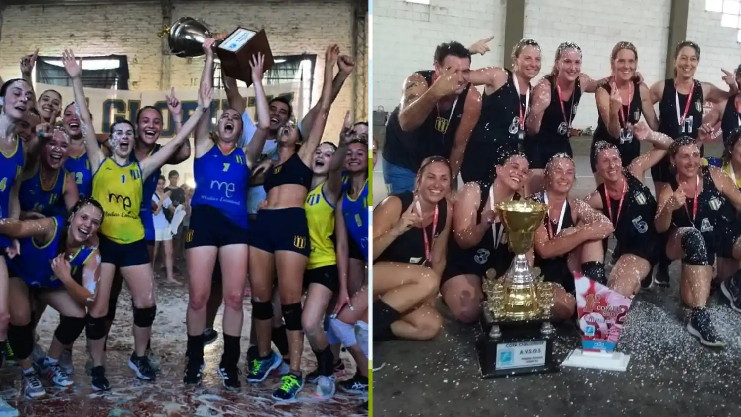 El vóley de Carreras hace historia: 2 campeonatos en menos de 24 horas