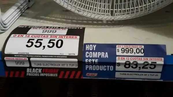 Quejas y decepción por el Black Friday de Argentina