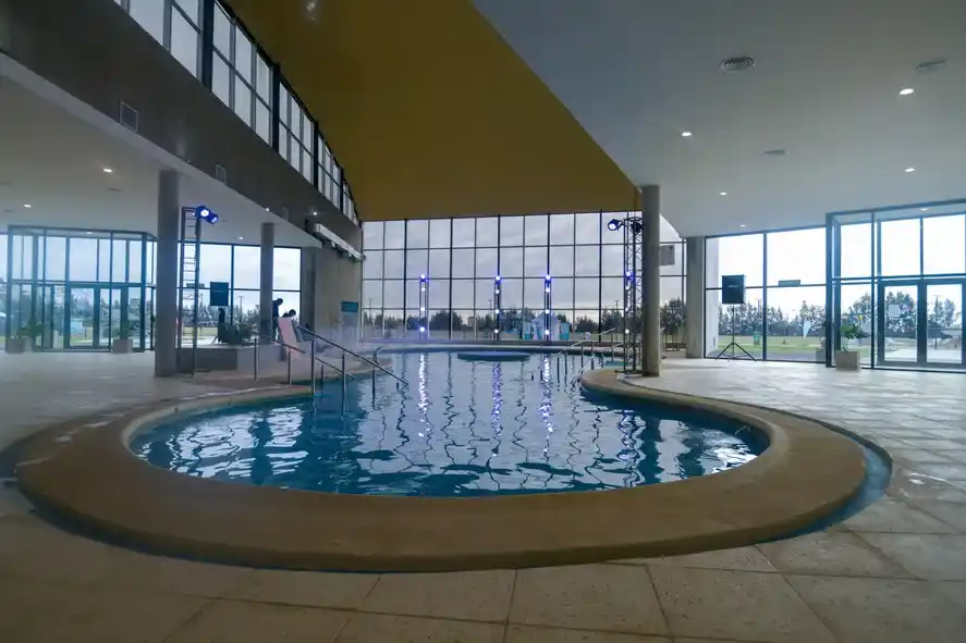 Las termas de Tapalqué poseen una impresionante infraestructura.