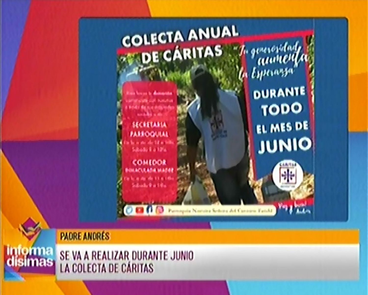Se va a realizar durante junio la colecta de Caritas