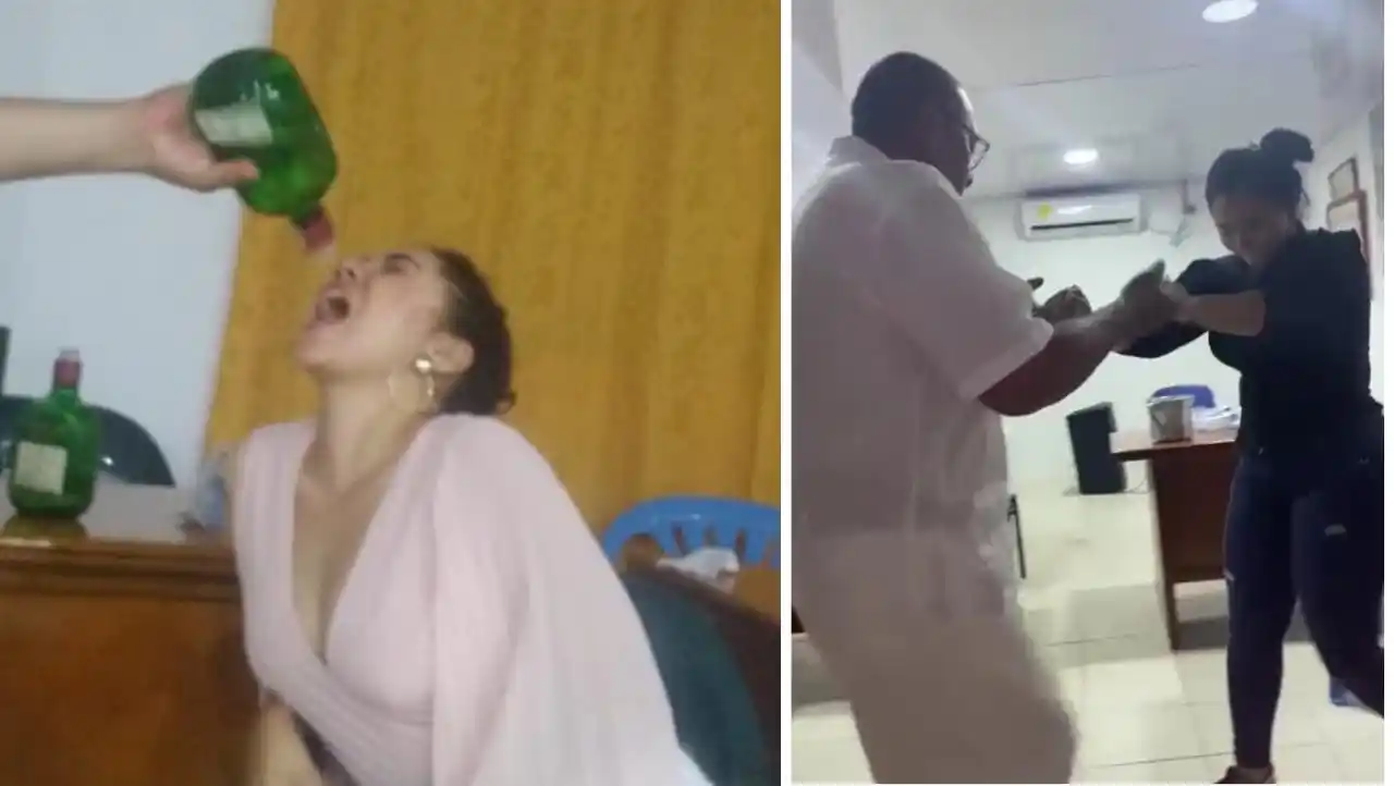 ¡TREMENDA PARRANDA! Así concejales borrachos bailaron dentro del recinto estatal (+ video)