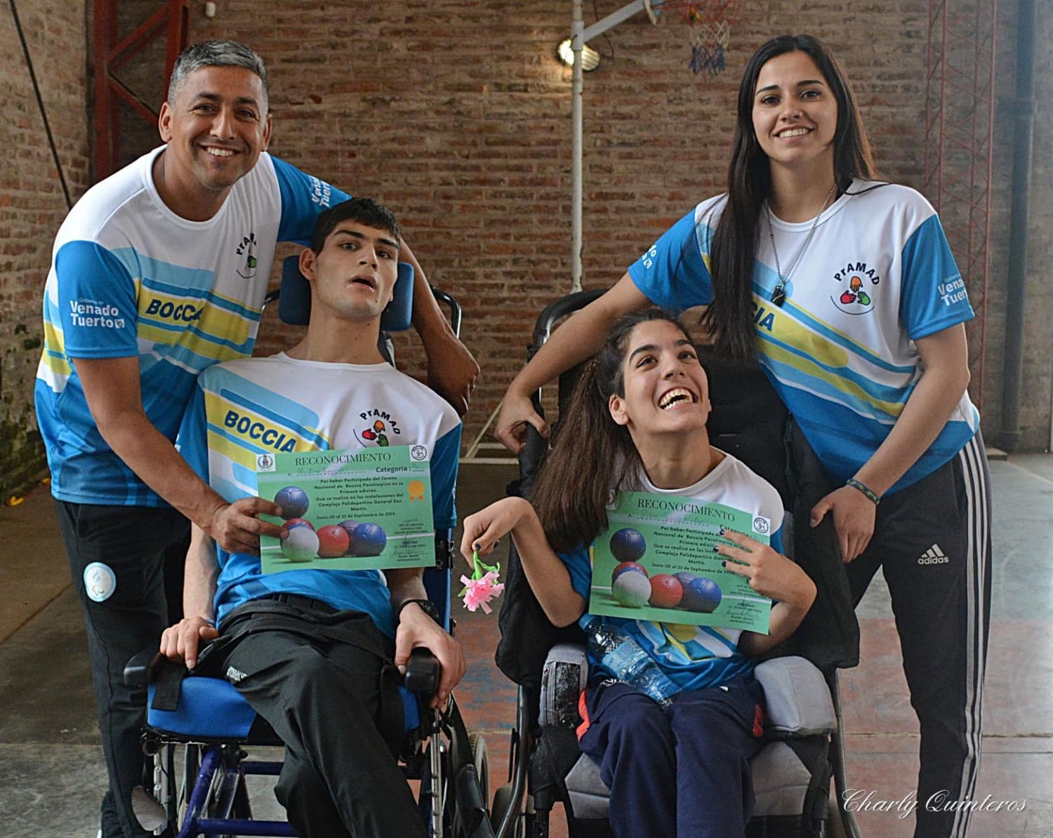 Los venadense que participaron en el Torneo Nacional de Boccias.