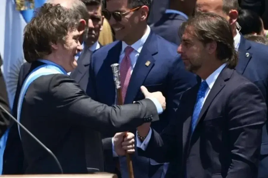 Milei recibe a Lacalle Pou, luego del faltazo a la Cumbre del Mercosur