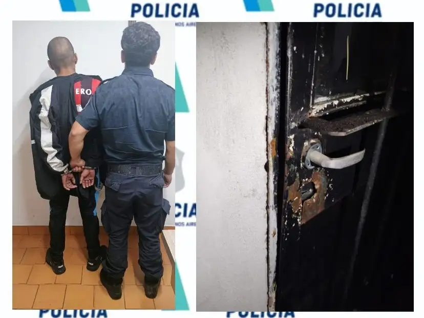 El hombre fue aprehendido por la Policía.