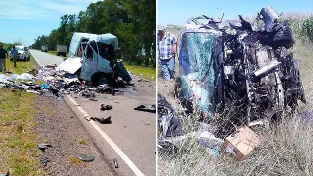 Dos muertos tras impresionante choque frontal en Córdoba