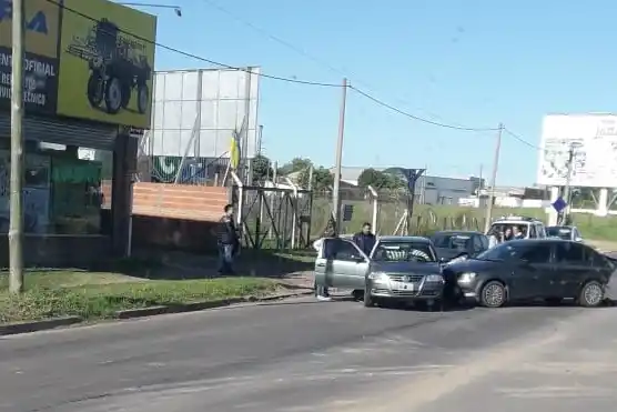 Triple choque en el Acceso Sur de Gualeguaychú